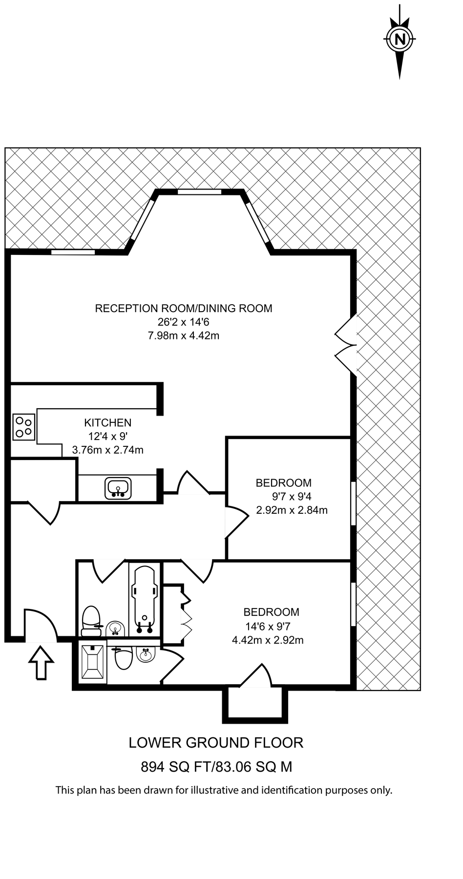 2 bed flat to rent in Princess Park Manor, Royal Drive, Friern