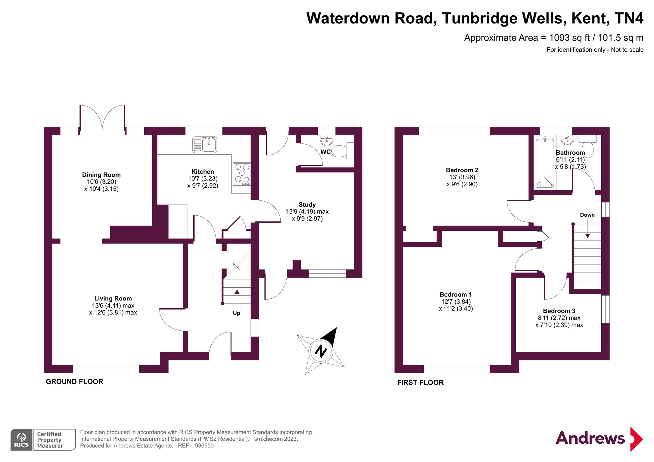 3 bed semidetached house for sale in Waterdown Road, Tunbridge Wells