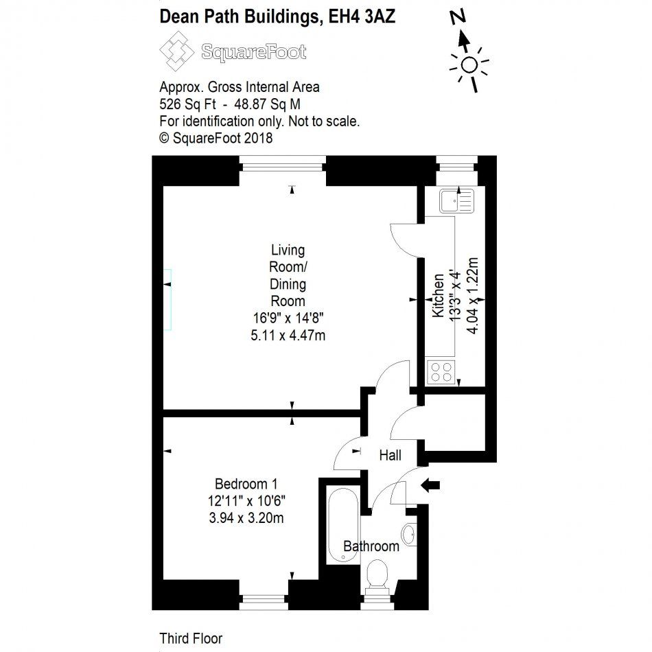 1 bed flat for sale in Dean Path Buildings, Edinburgh EH4 Zoopla