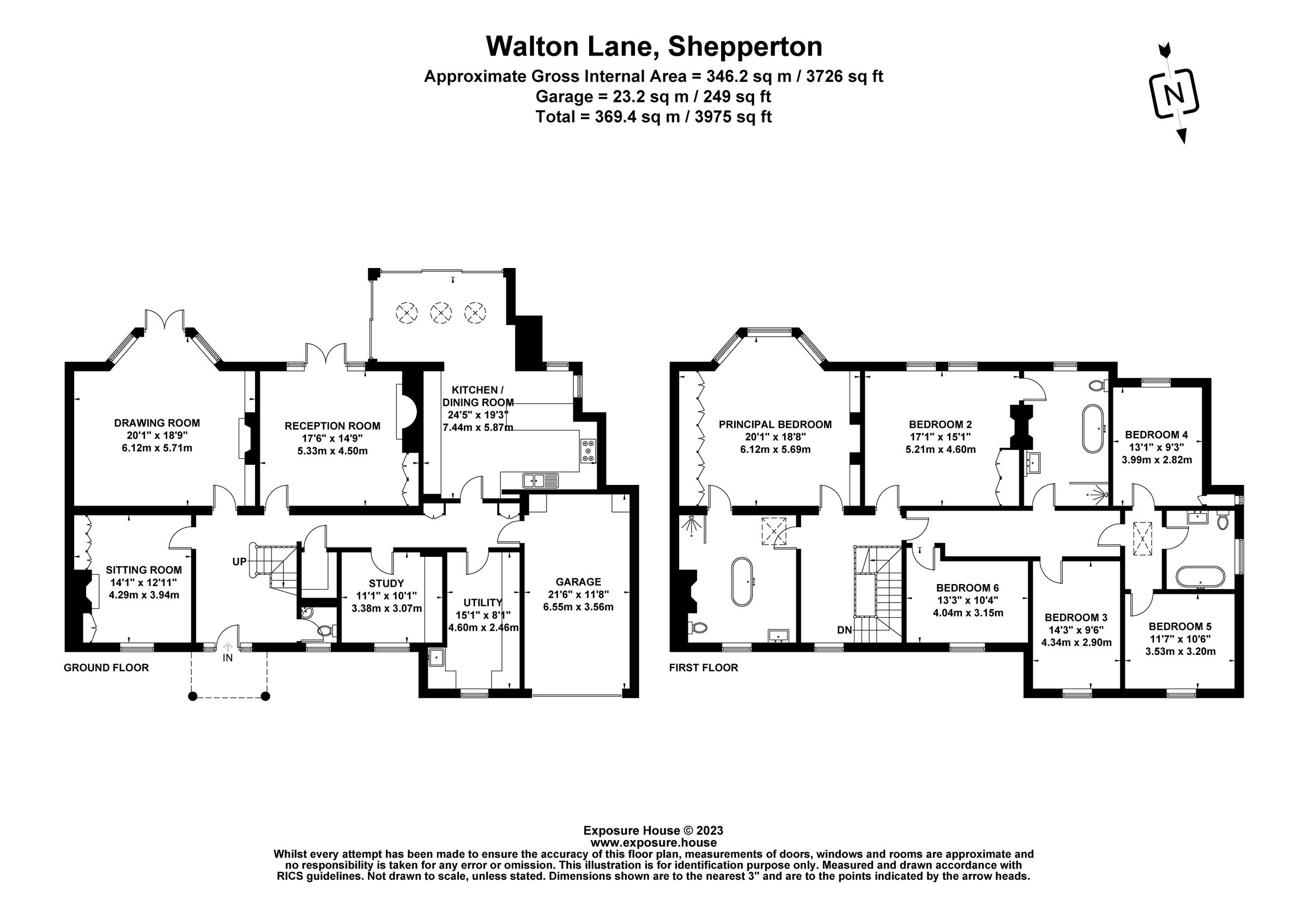 6 bed semidetached house for sale in Walton Lane, Shepperton, Middlesex TW17 Zoopla