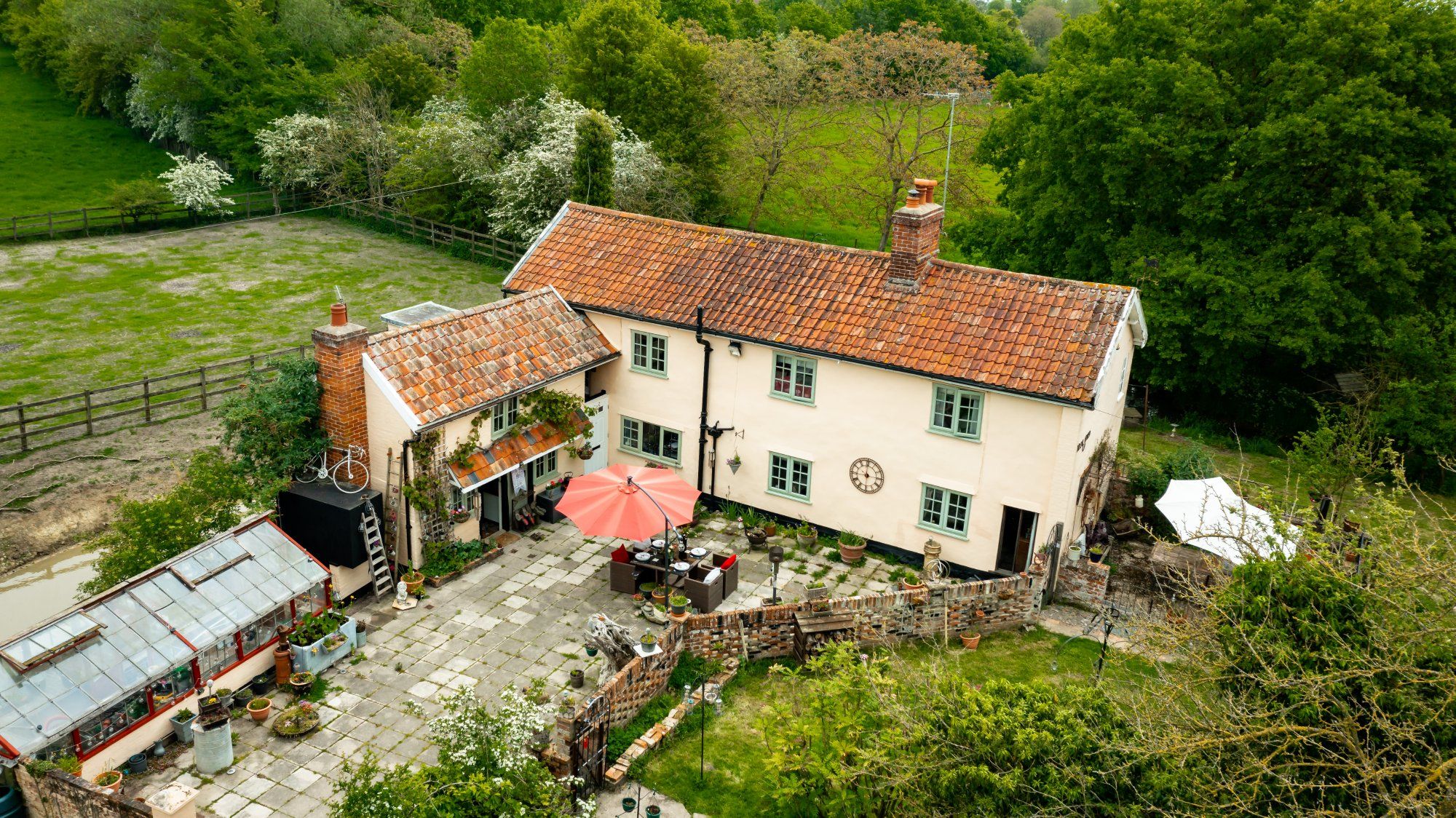 4 bed farmhouse for sale in Daisy Green Lane, Wickham Skeith, Eye IP23