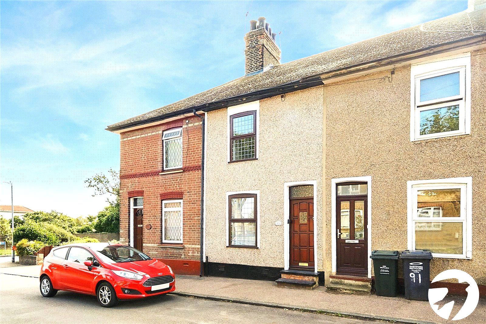 2 bed terraced house for sale in Knockhall Road, Greenhithe, Kent DA9