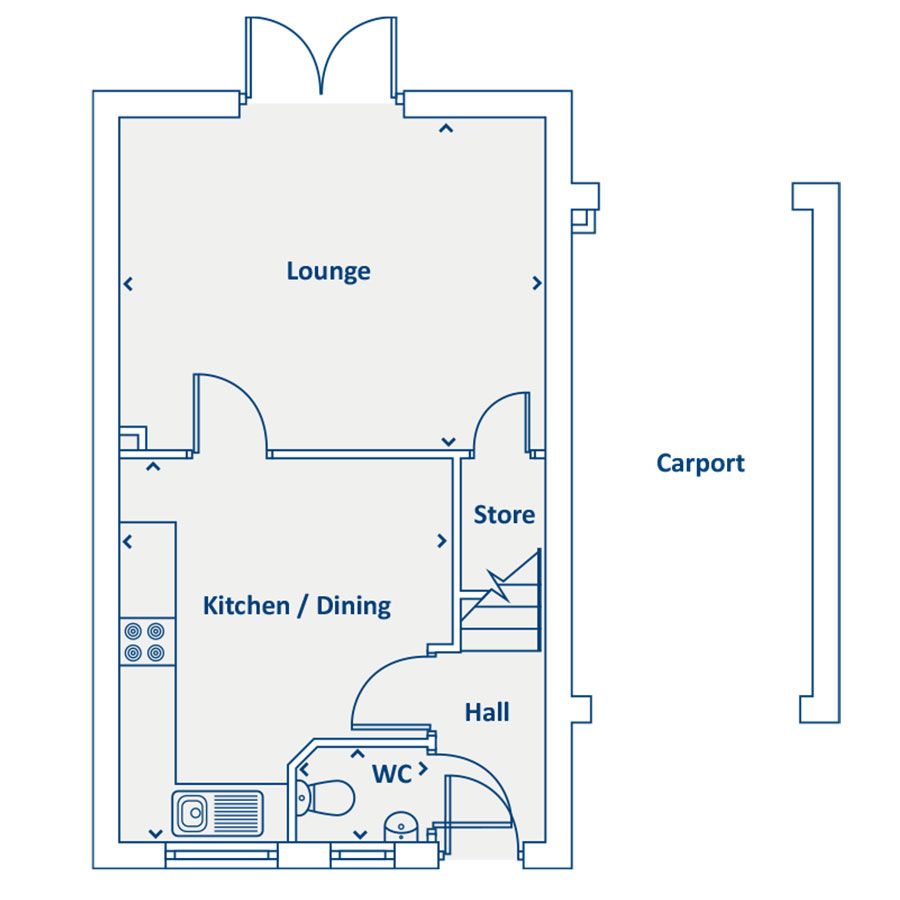 New home, 4 bed property for sale in "The Alder" at Arnold Lane