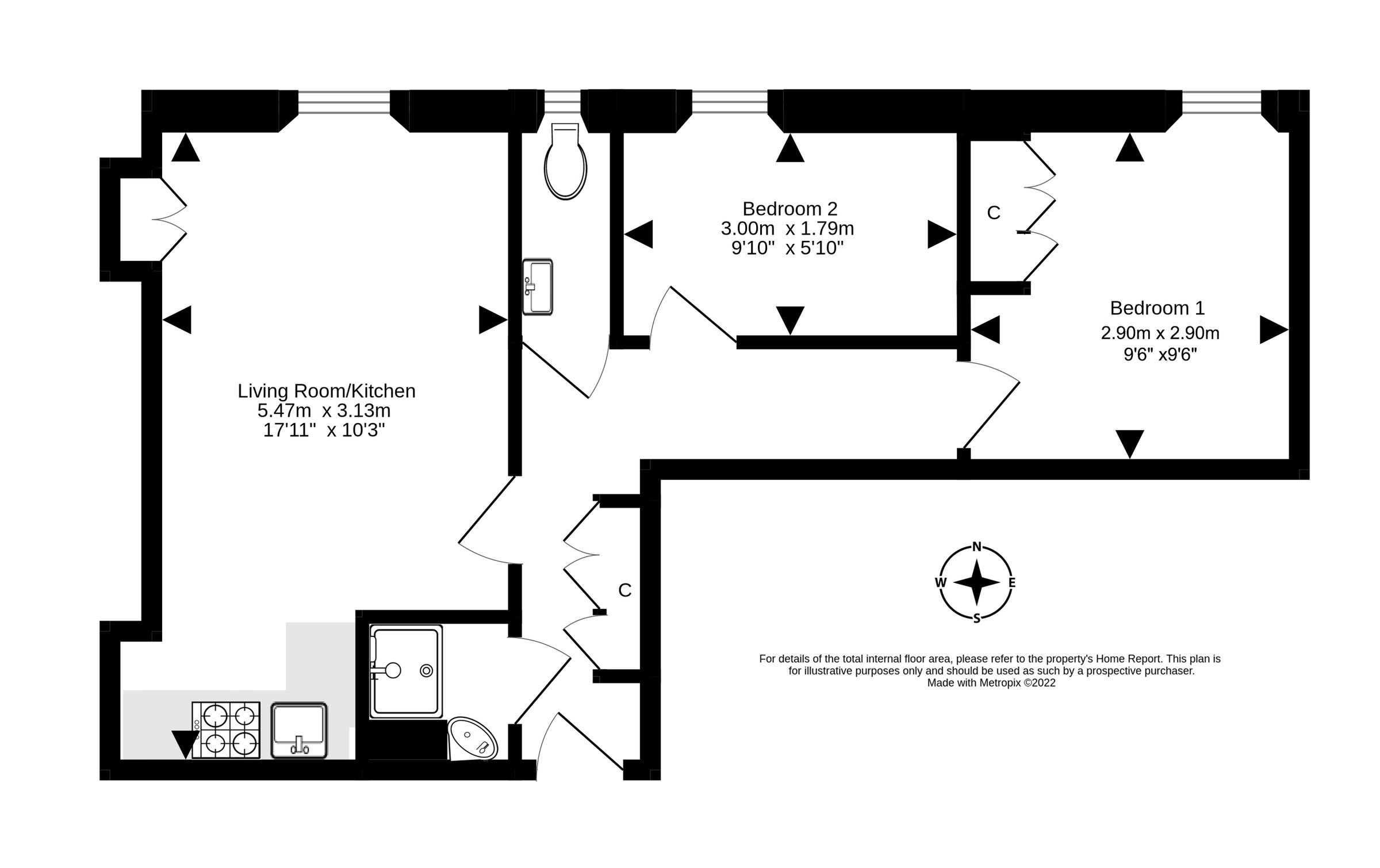 2 bed flat for sale in 8/1 Kings Road, Portobello, Edinburgh EH15 Zoopla