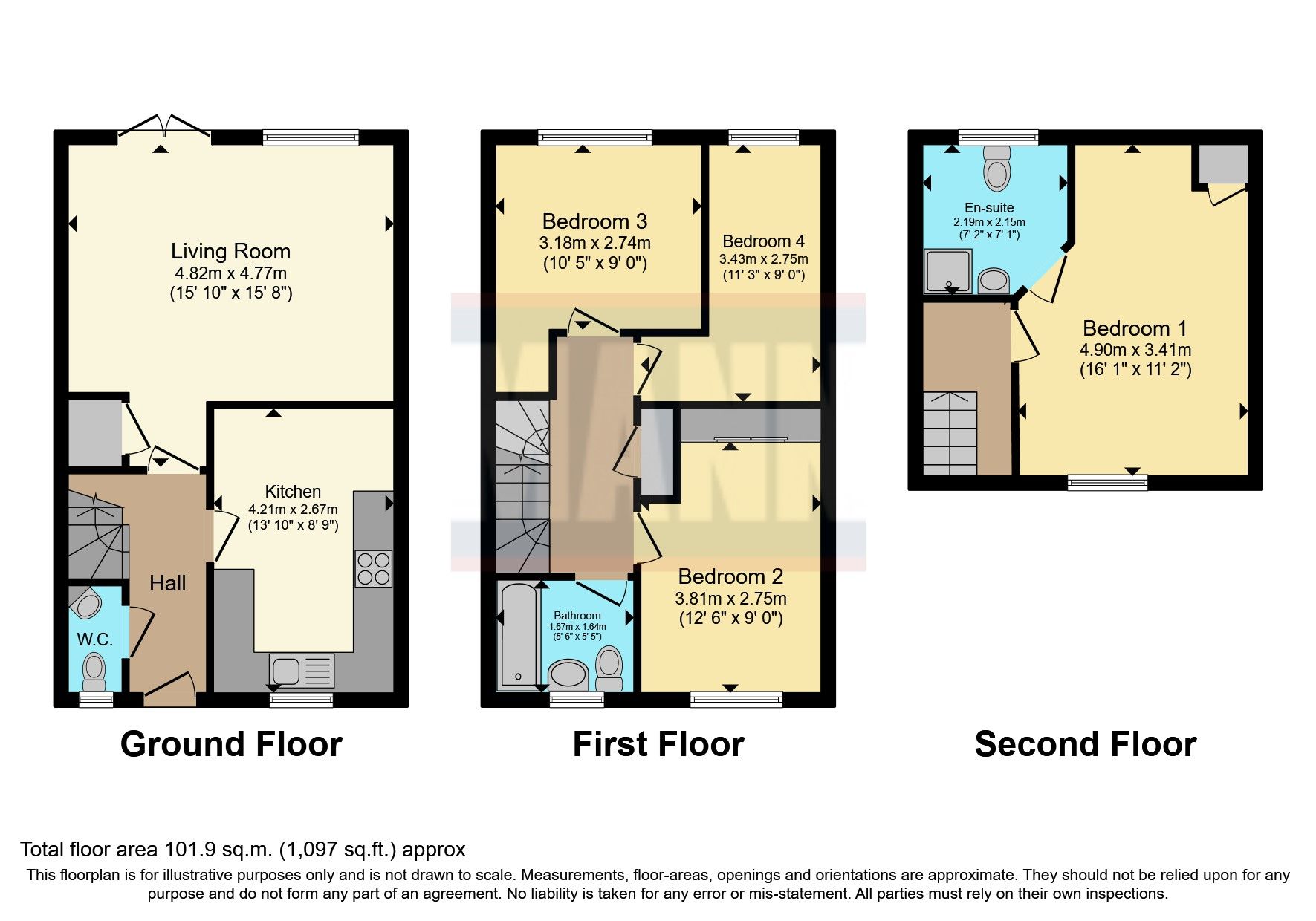 4 bed semidetached house for sale in Ryeland Way, Kingsnorth, Ashford
