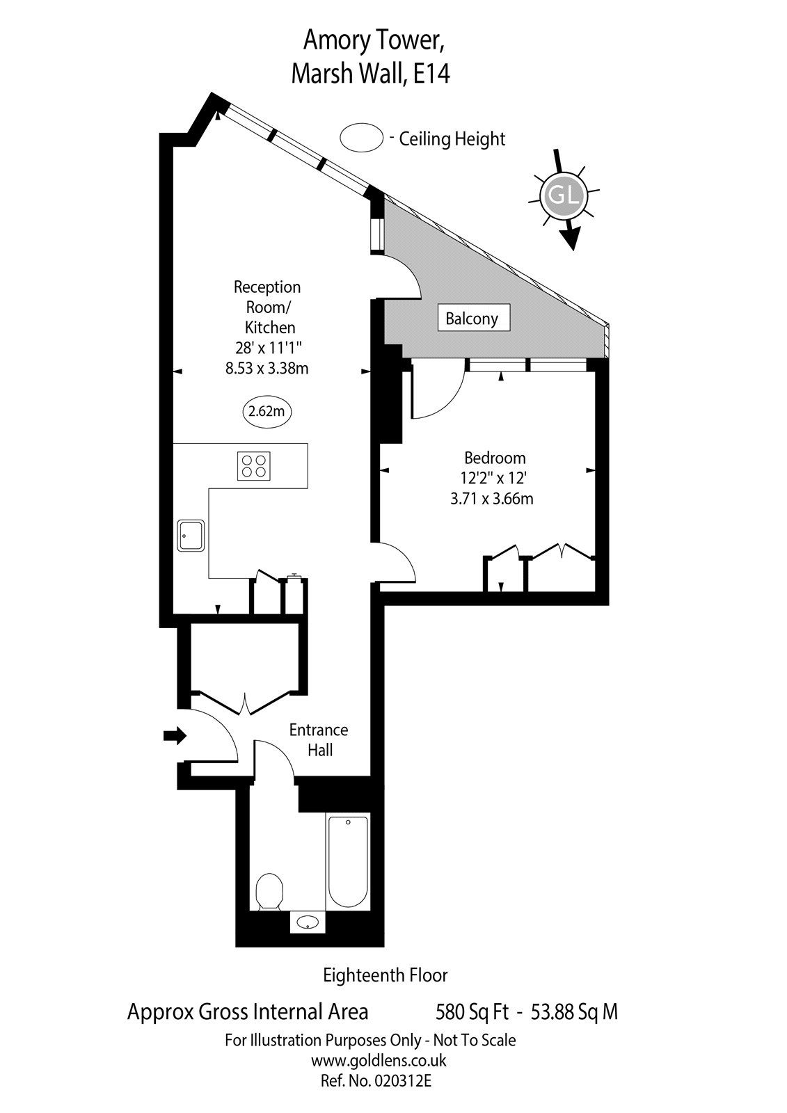 1 bed flat to rent in Amory Tower, 203 Marsh Wall, London E14 Zoopla