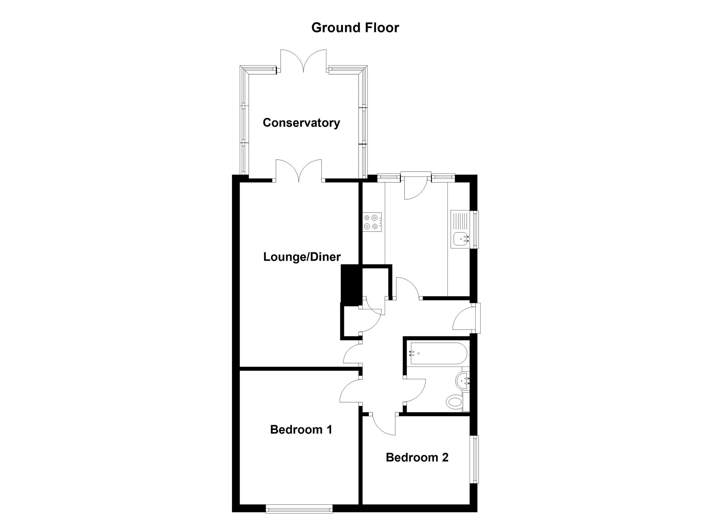 2 bed semidetached bungalow for sale in Woodlands Close, Great Clacton
