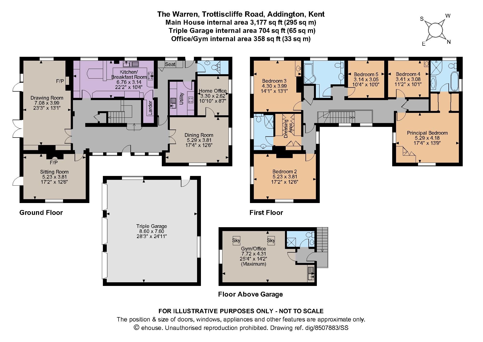 5 bed detached house for sale in Trottiscliffe Road, Addington, West