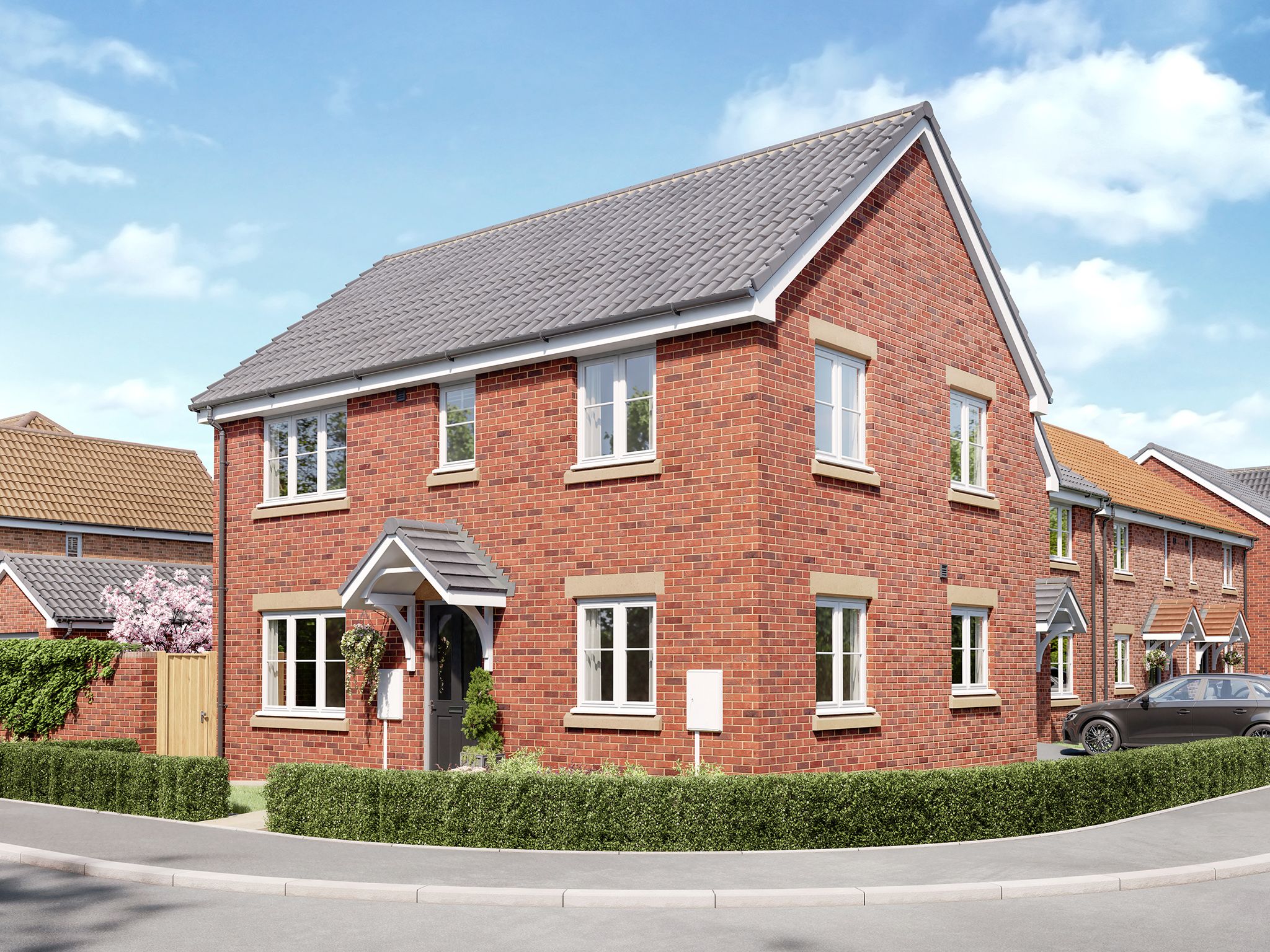 New home, 3 bed detached house for sale in "The Charnwood Corner" at