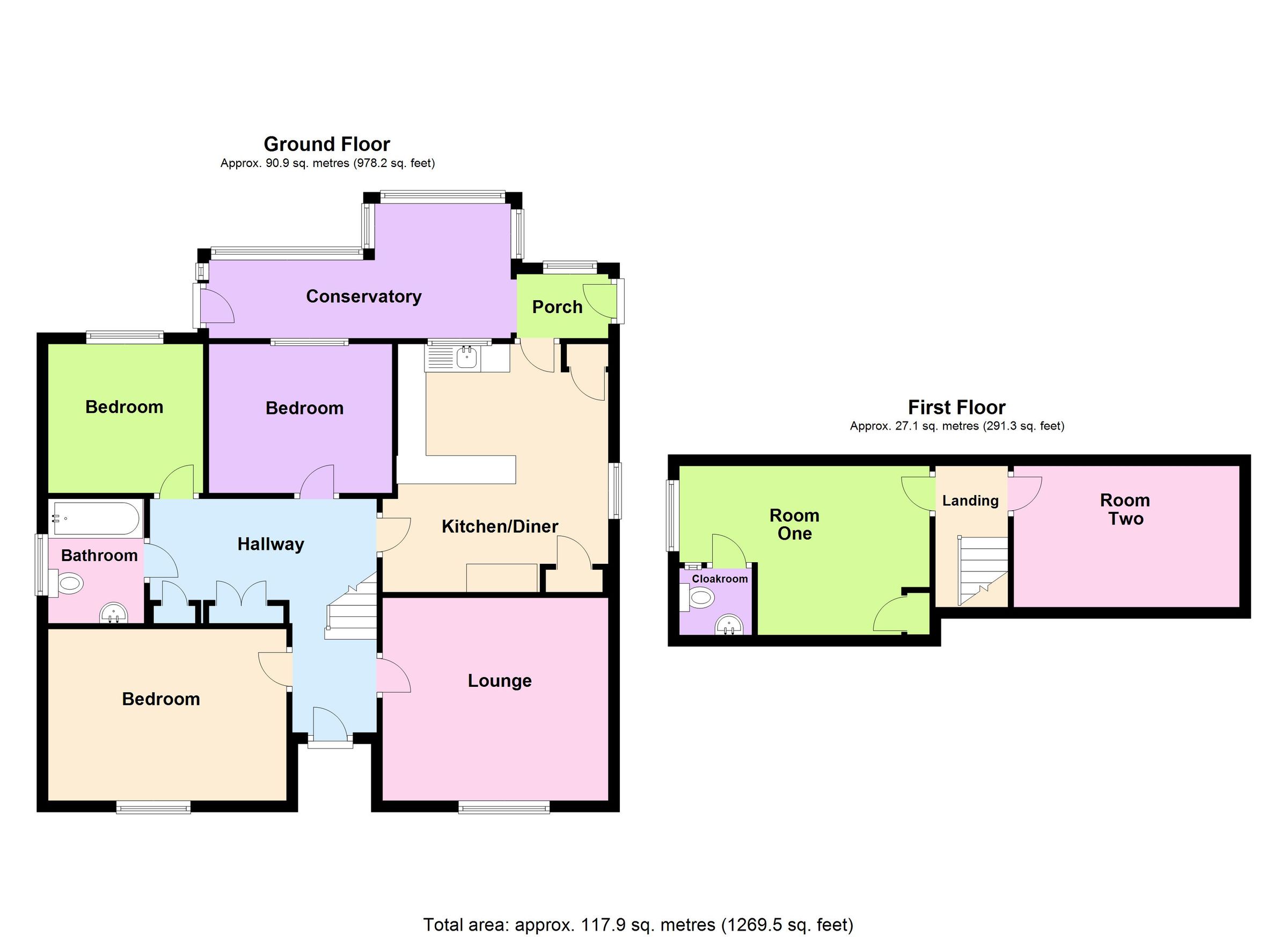 3 bed detached bungalow for sale in Merritts Hill, Illogan, Redruth