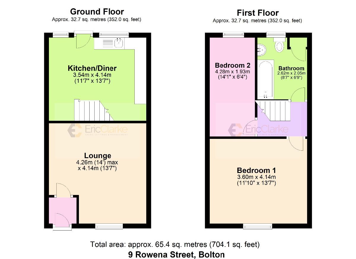 2 bed terraced house for sale in Rowena Street, Farnworth, Bolton BL3
