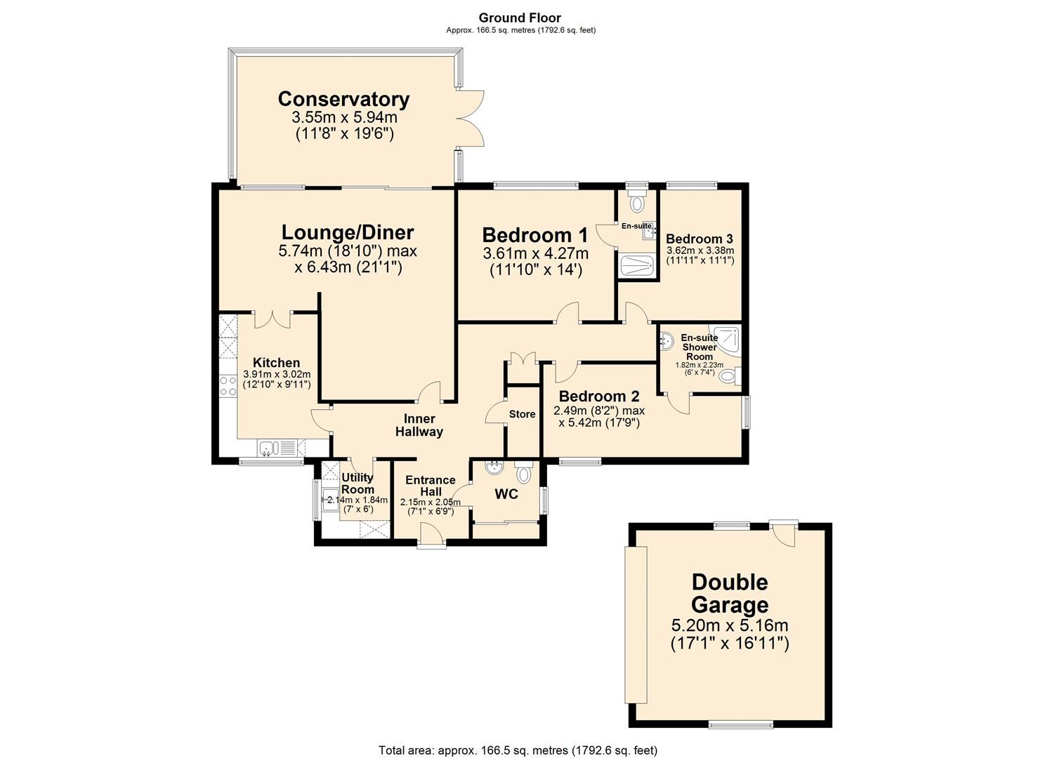 3 bed detached bungalow for sale in Cutthorpe Road, Cutthorpe
