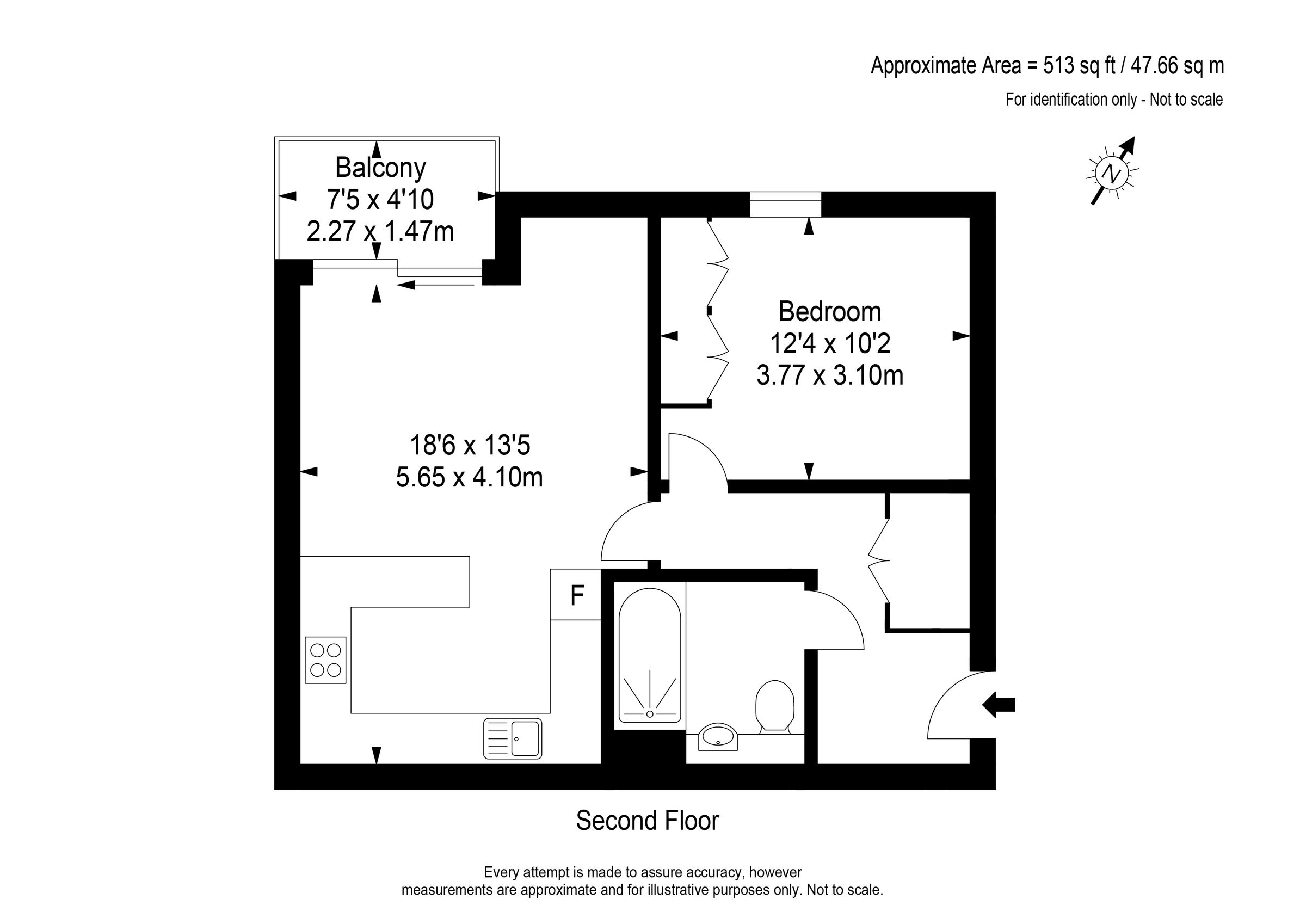 1 bed flat for sale in Garfield Road, Addlestone KT15 Zoopla