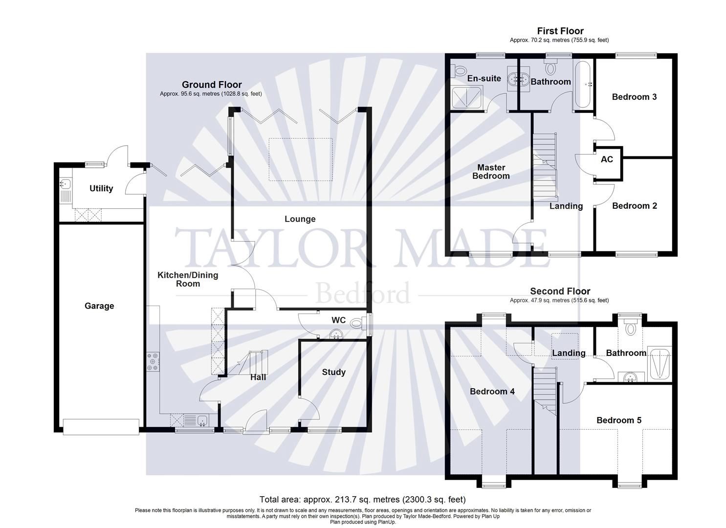 New home, 5 bed detached house for sale in Lakeside Mews, Bedford Road, Wilstead, Beds MK45 Zoopla
