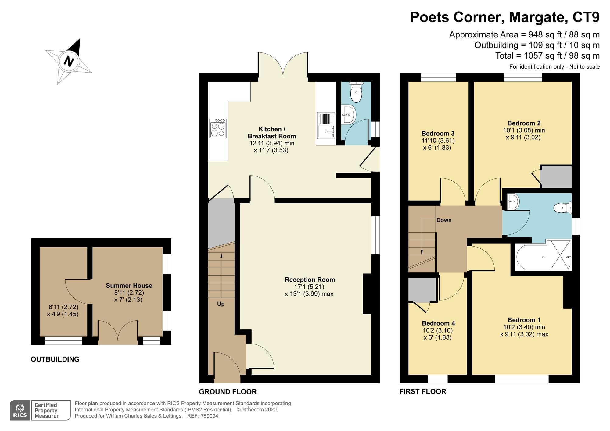 4 bed property for sale in Poets Corner, Margate. CT9 Zoopla