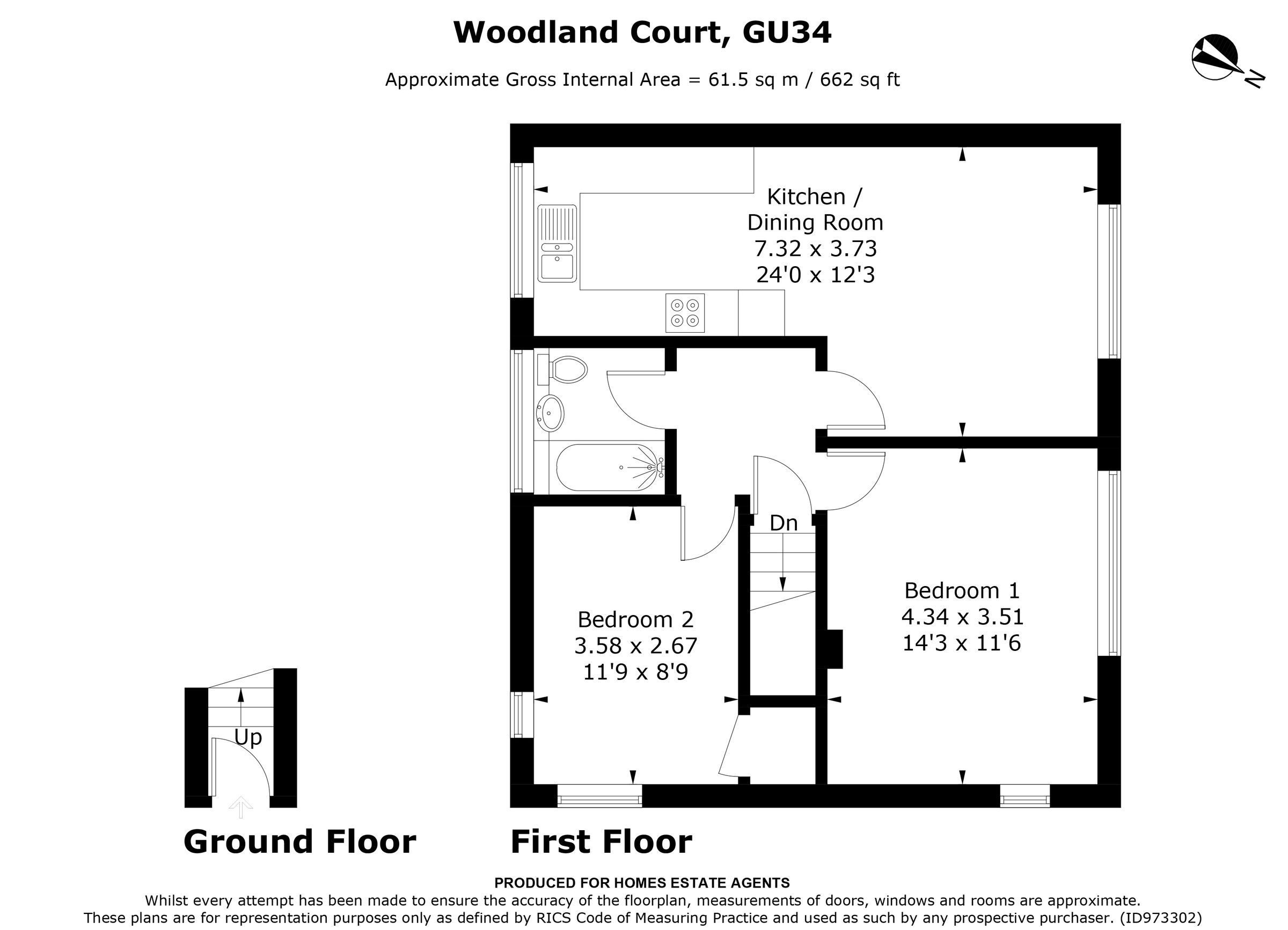 2 bed flat for sale in Woodlands Court, Alton, Hampshire GU34 Zoopla
