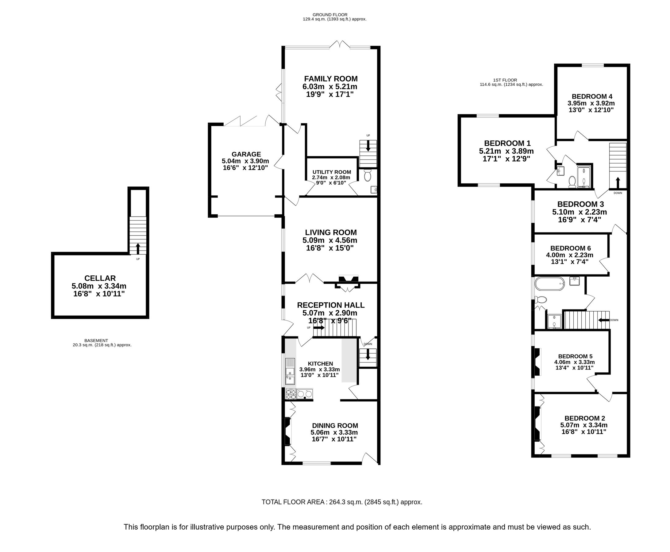 6 bed semidetached house for sale in Summer Street, Slip End, Luton