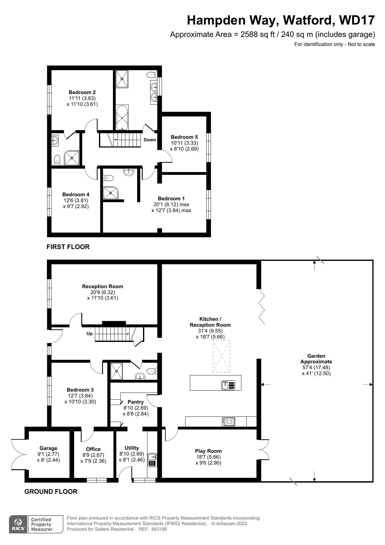 5 bed semidetached house for sale in Hampden Way, Watford WD17 Zoopla