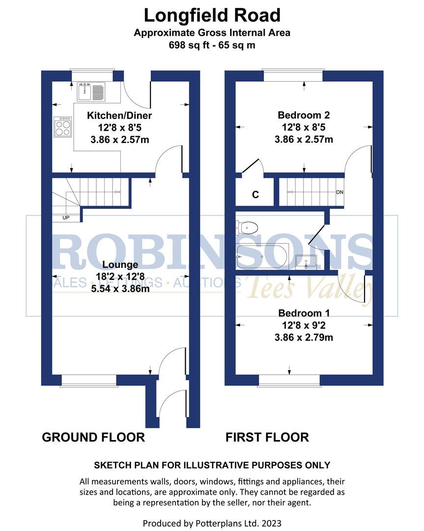 2 bed terraced house for sale in Longfield Road, Darlington DL3 Zoopla