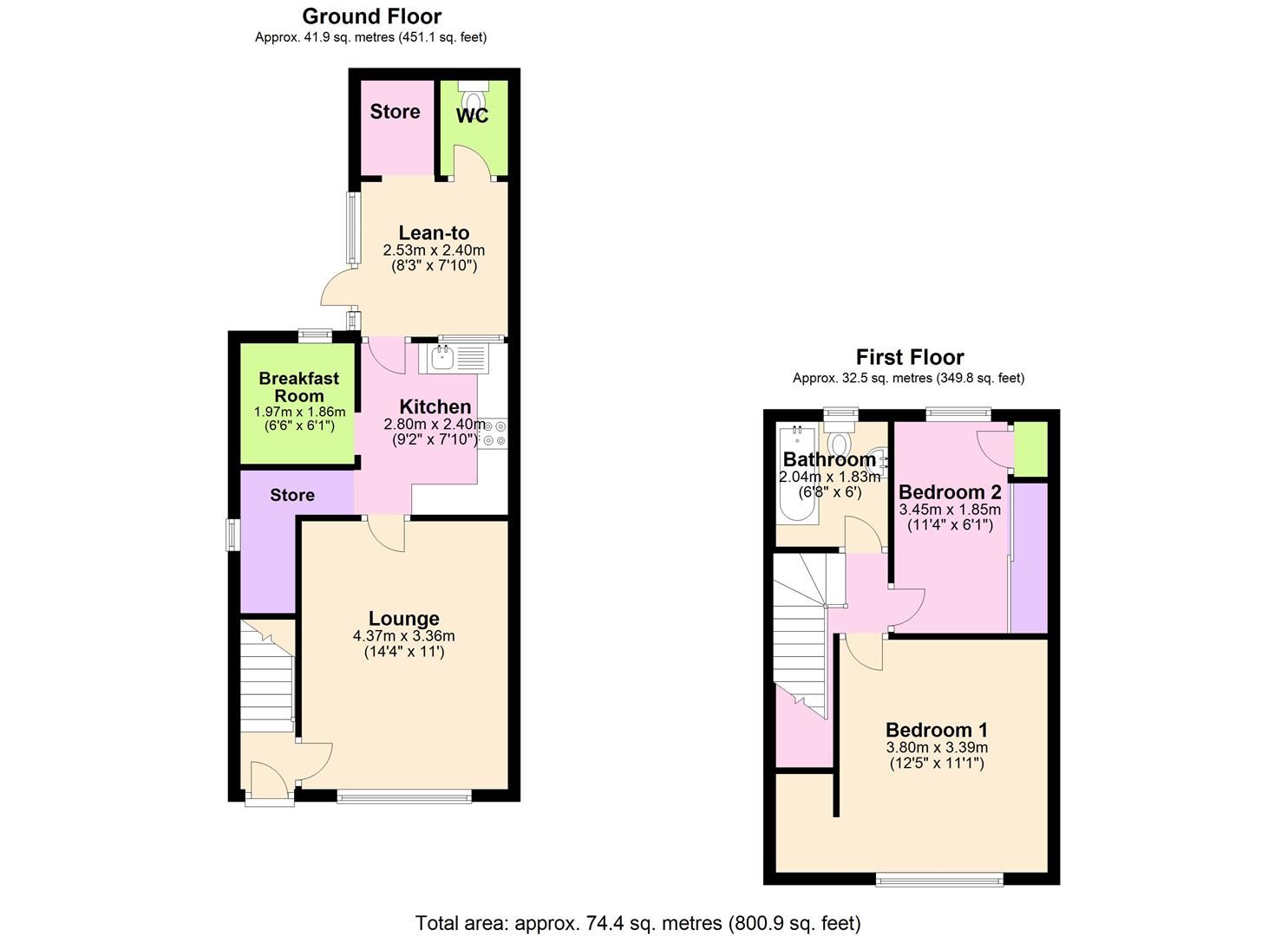 2 bed semidetached house for sale in Calverton Road, Arnold