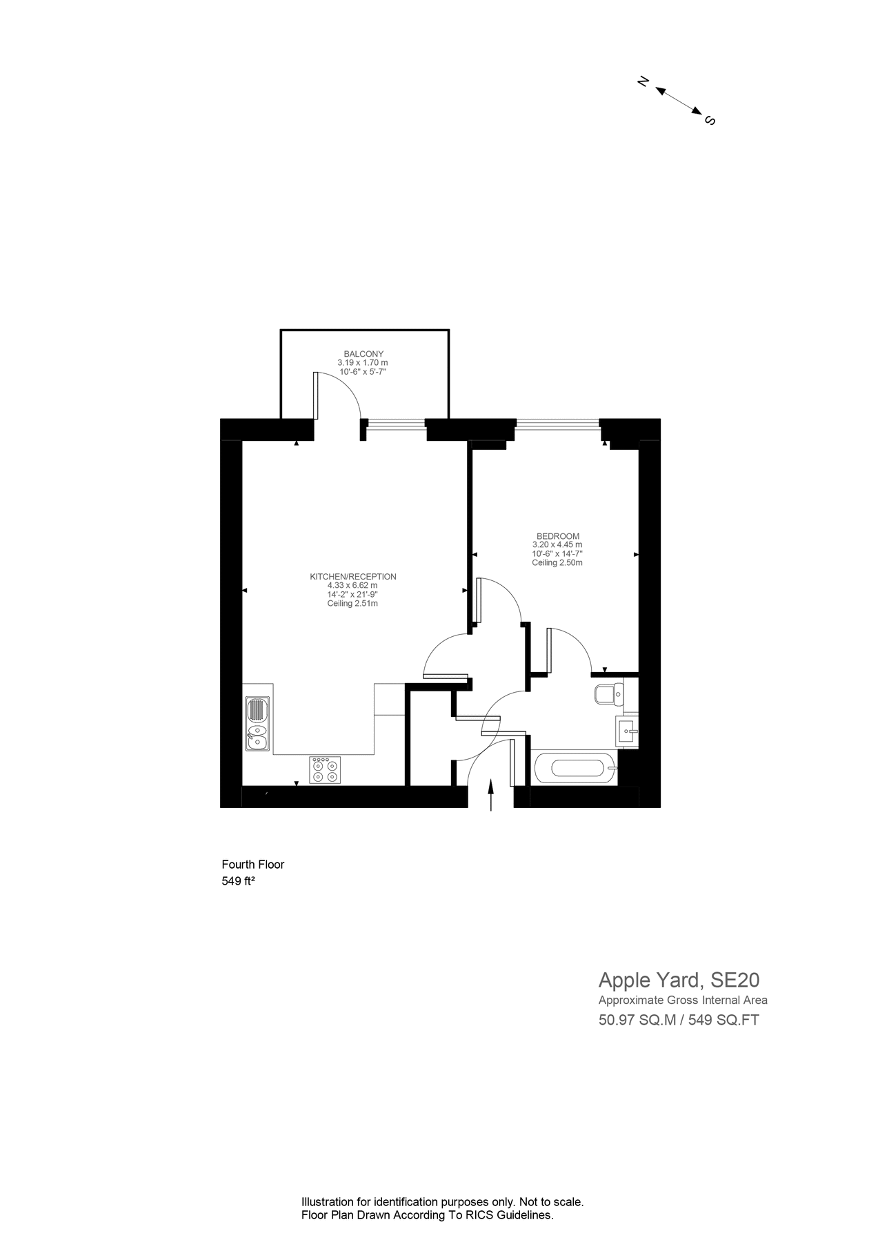 1 bed flat to rent in Lambourne House, Apple Yard, London SE20 Zoopla