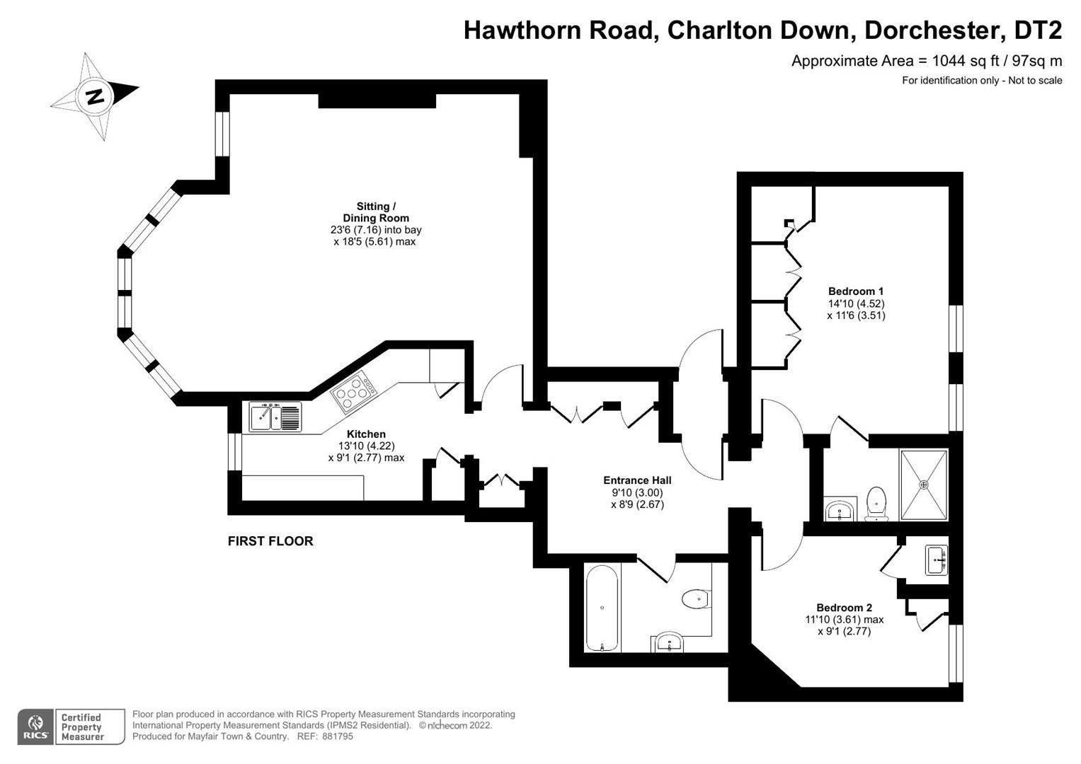 2 bed flat for sale in Herrison House, Hawthorn Road, Charlton Down DT2