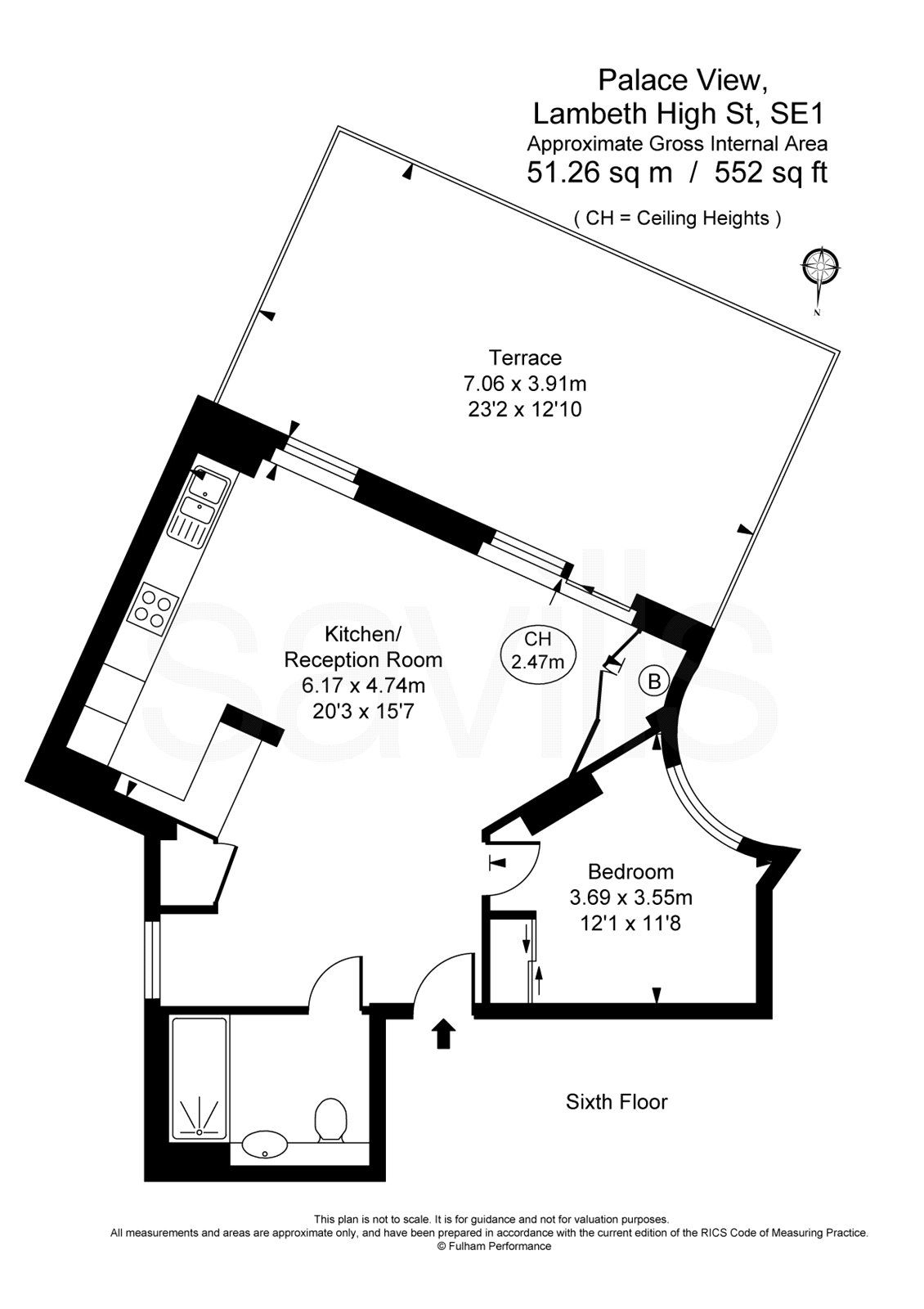 1 bed flat to rent in Lambeth High Street, Lambeth, London SE1 Zoopla
