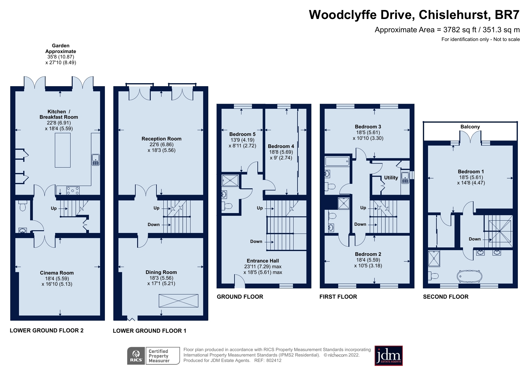 5 bed town house for sale in Woodclyffe Drive, Chislehurst, Kent BR7