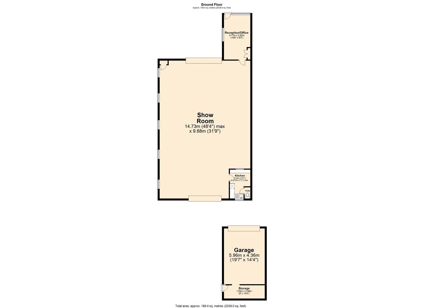 2 bed property for sale in Stretton Service Station And Bungalow, Main