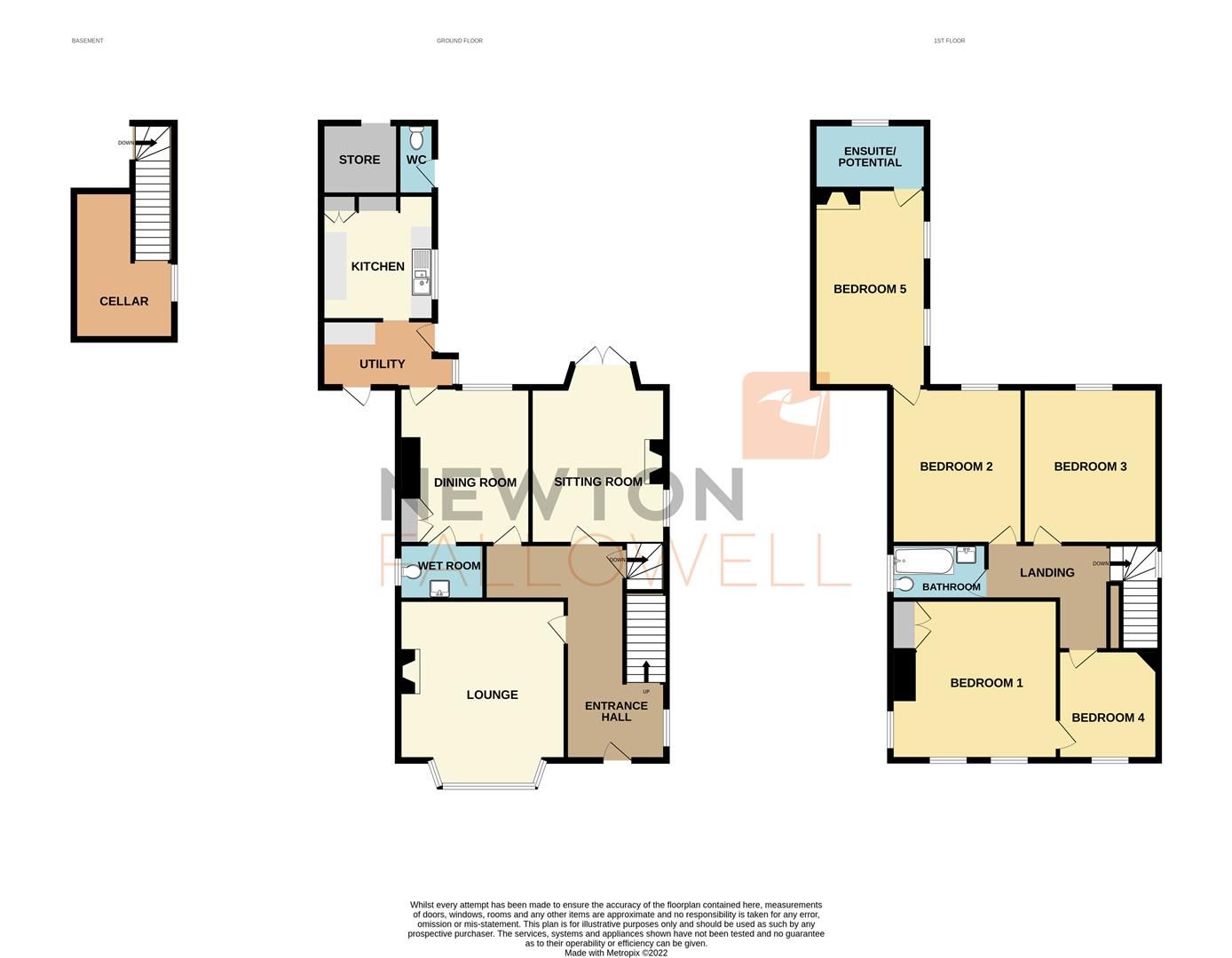 5 bed detached house for sale in Halmyre, Wellington Road, Newark NG24