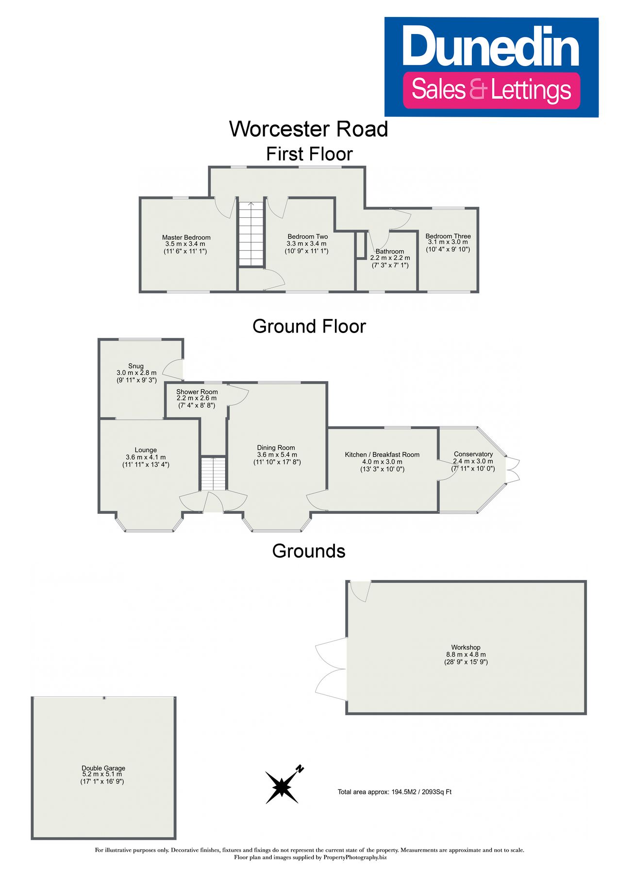 3 bed detached house for sale in Worcester Road, Wychbold