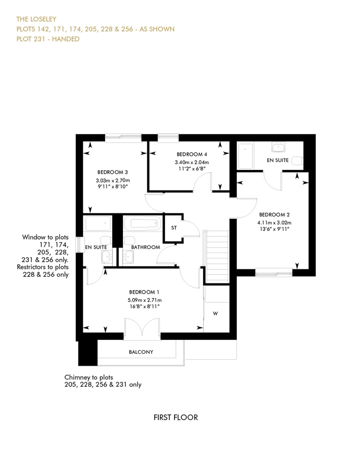 New home, 4 bed detached house for sale in "Loseley ? Detached" at Aarons Hill, Godalming GU7