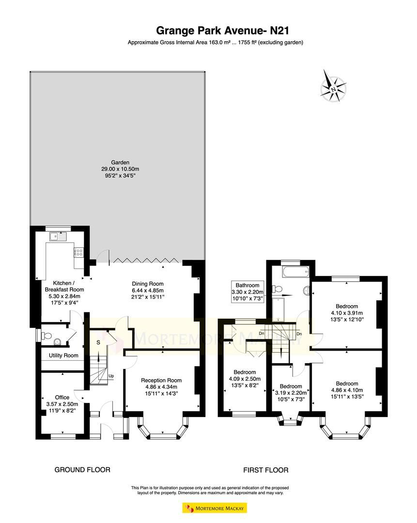 4 bed semidetached house for sale in Grange Park Avenue, London N21