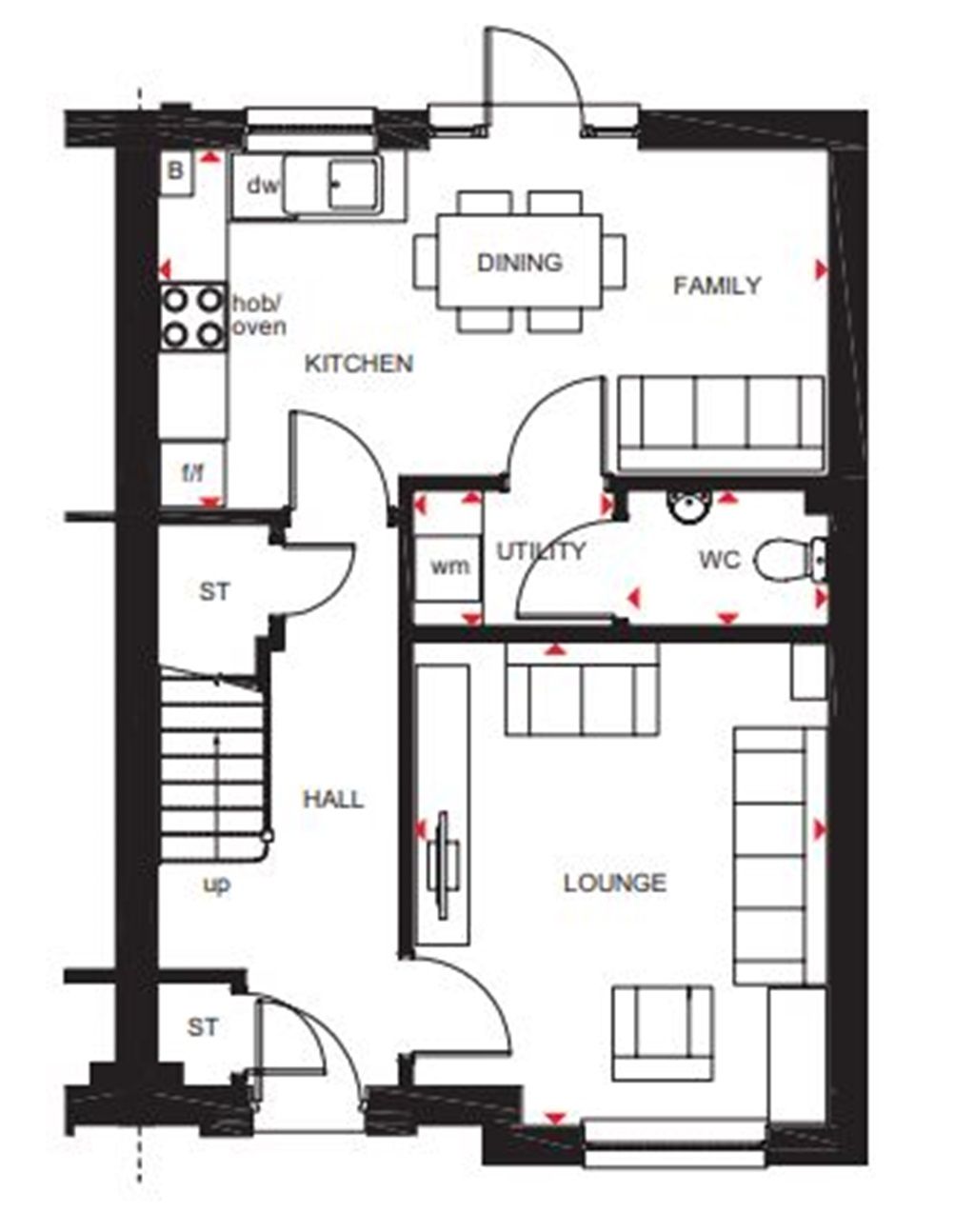 New home, 3 bed detached house for sale in "Craigend" at Cumbernauld