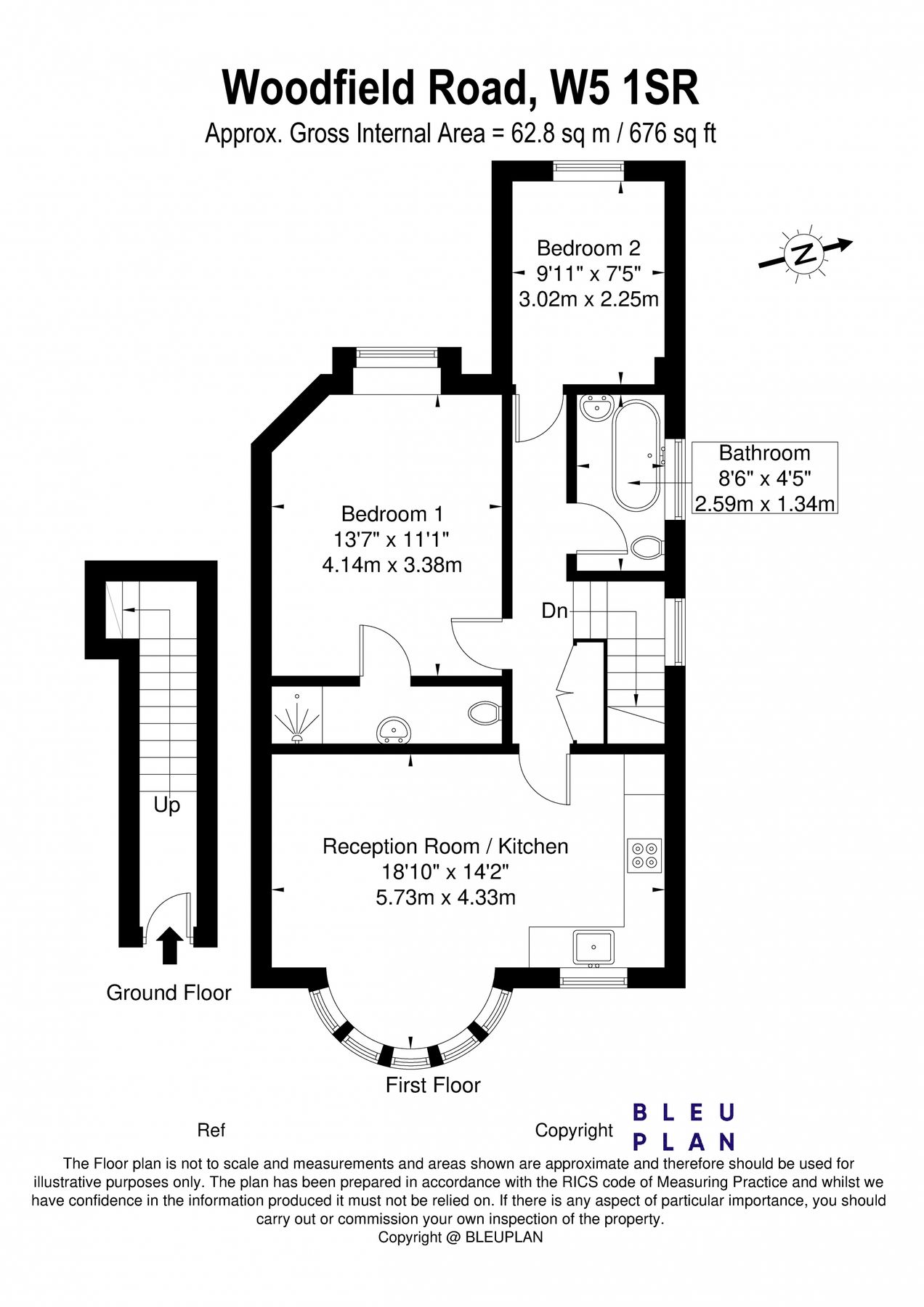 2 bed flat to rent in Woodfield Road, Ealing W5 Zoopla