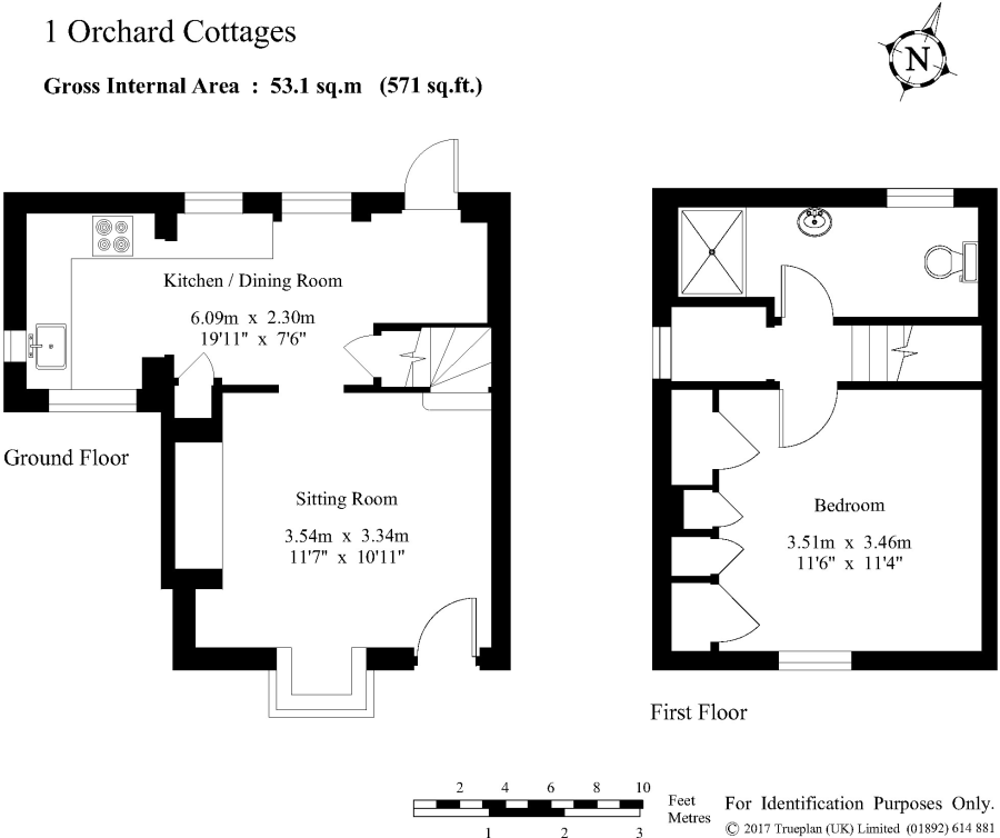 1 bed end terrace house to rent in Orchard Cottages, Fletching Street, Mayfield, East Sussex