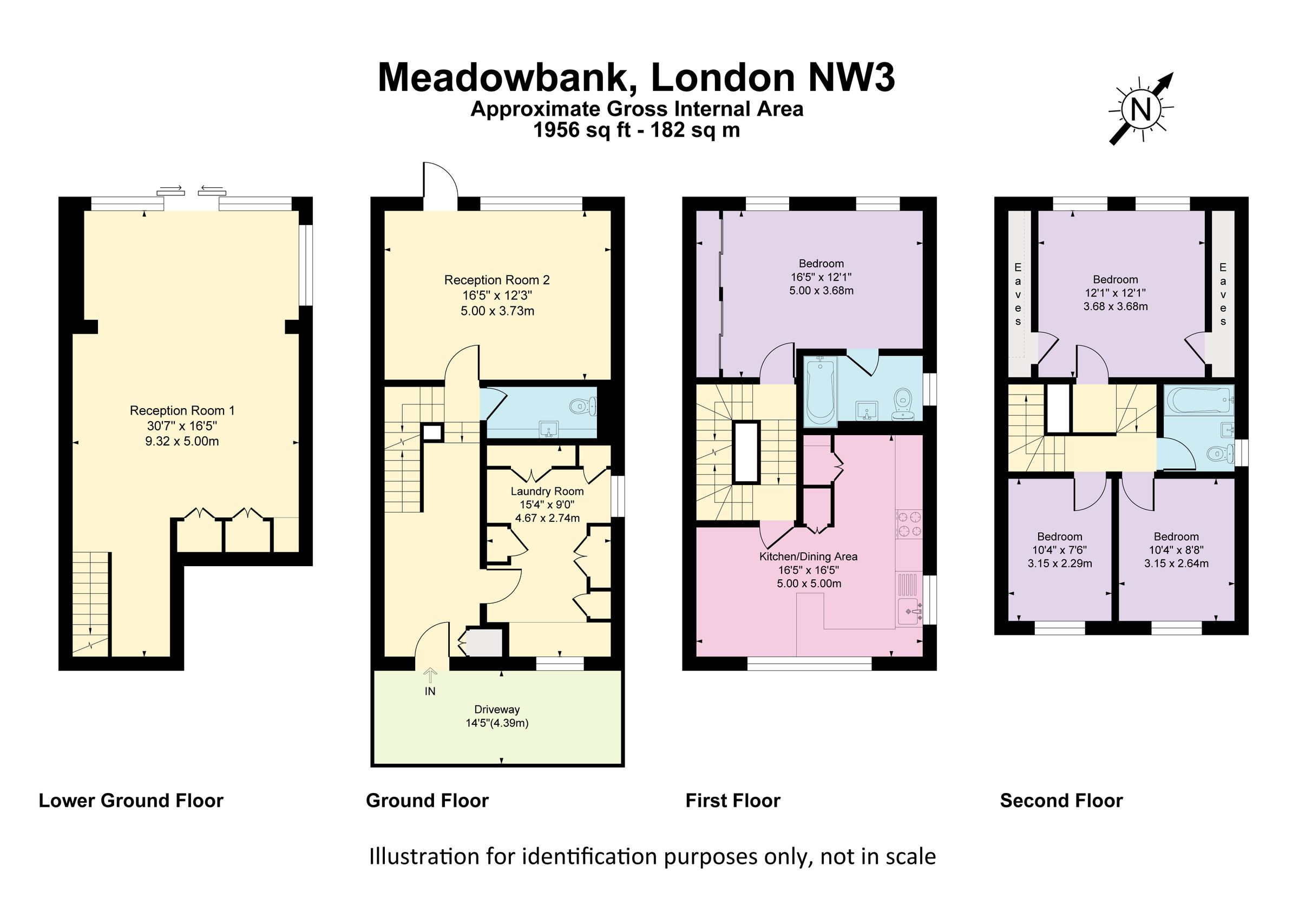 4 bed end terrace house to rent in Meadowbank, Primrose Hill, London