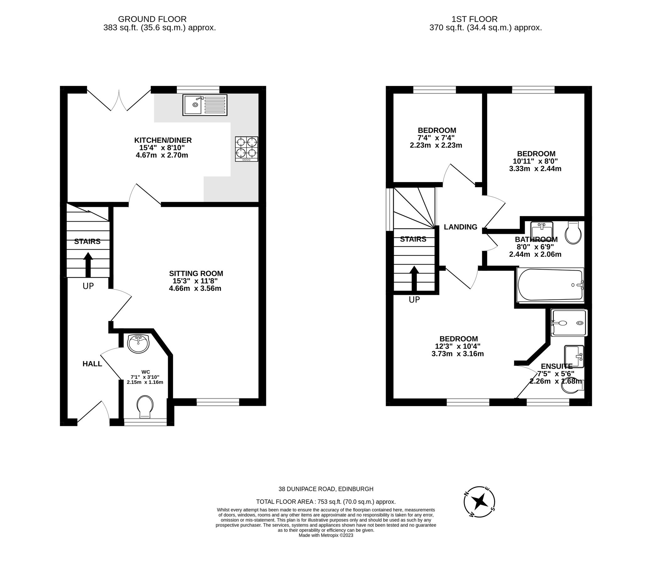 3 bed end terrace house for sale in 38 Dunipace Road, Edinburgh EH12