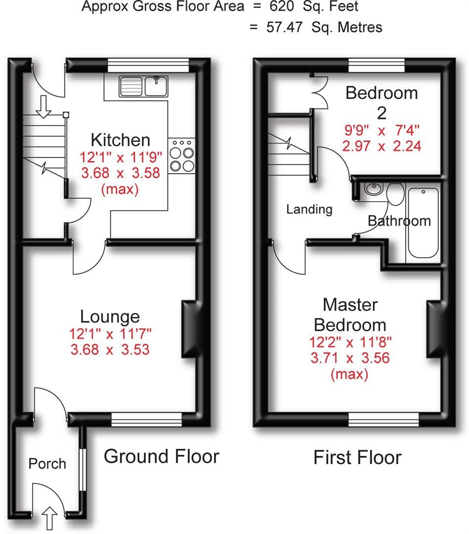 2 bed terraced house for sale in Compstall Road, Marple Bridge