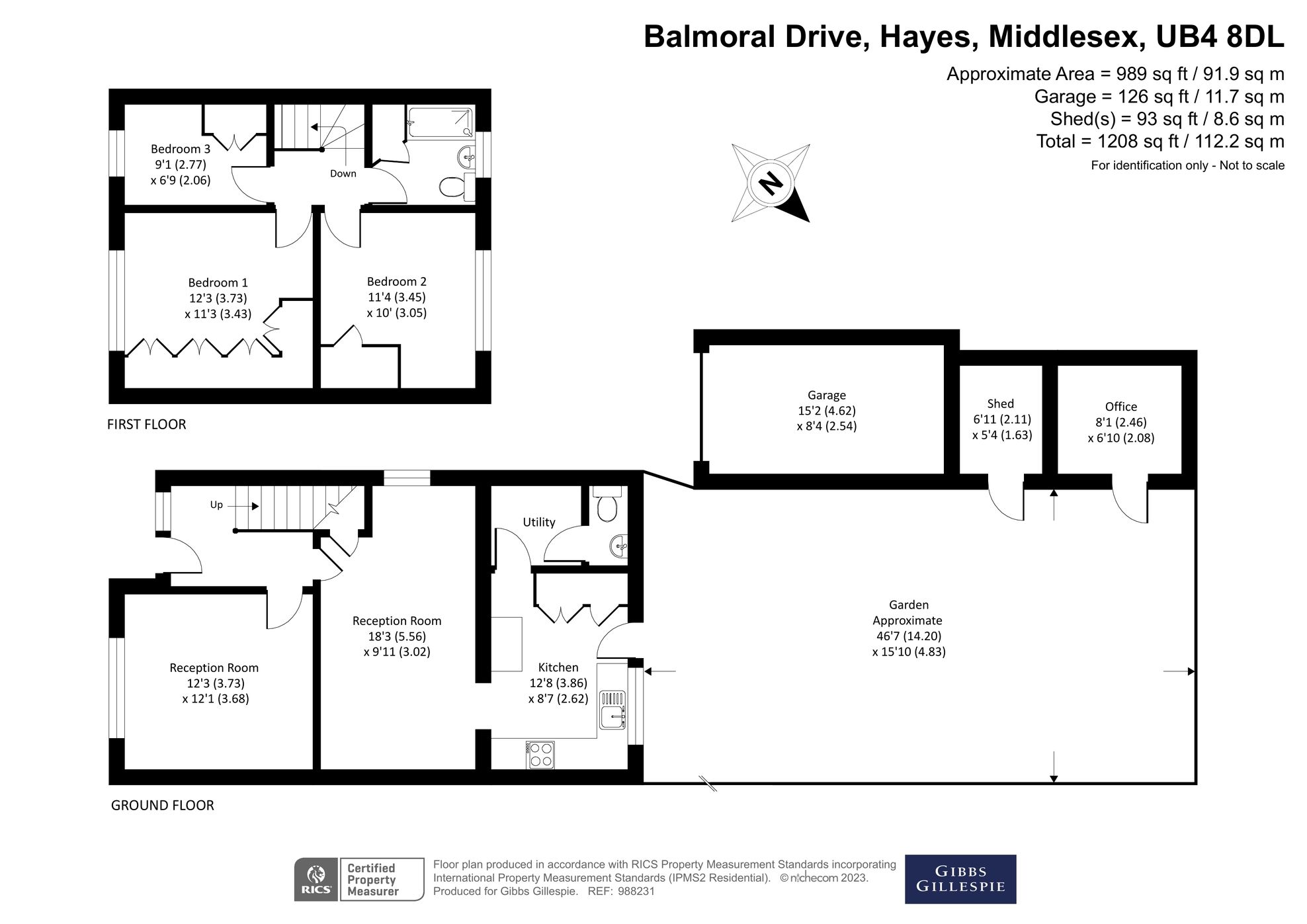 3 bed semidetached house for sale in Balmoral Drive, Hayes, Middlesex