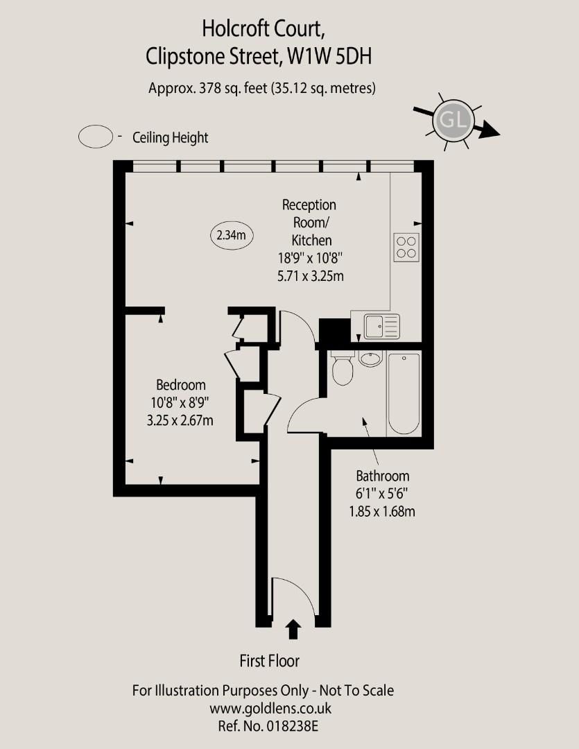 Studio to rent in Clipstone Street, Fitzrovia W1W Zoopla
