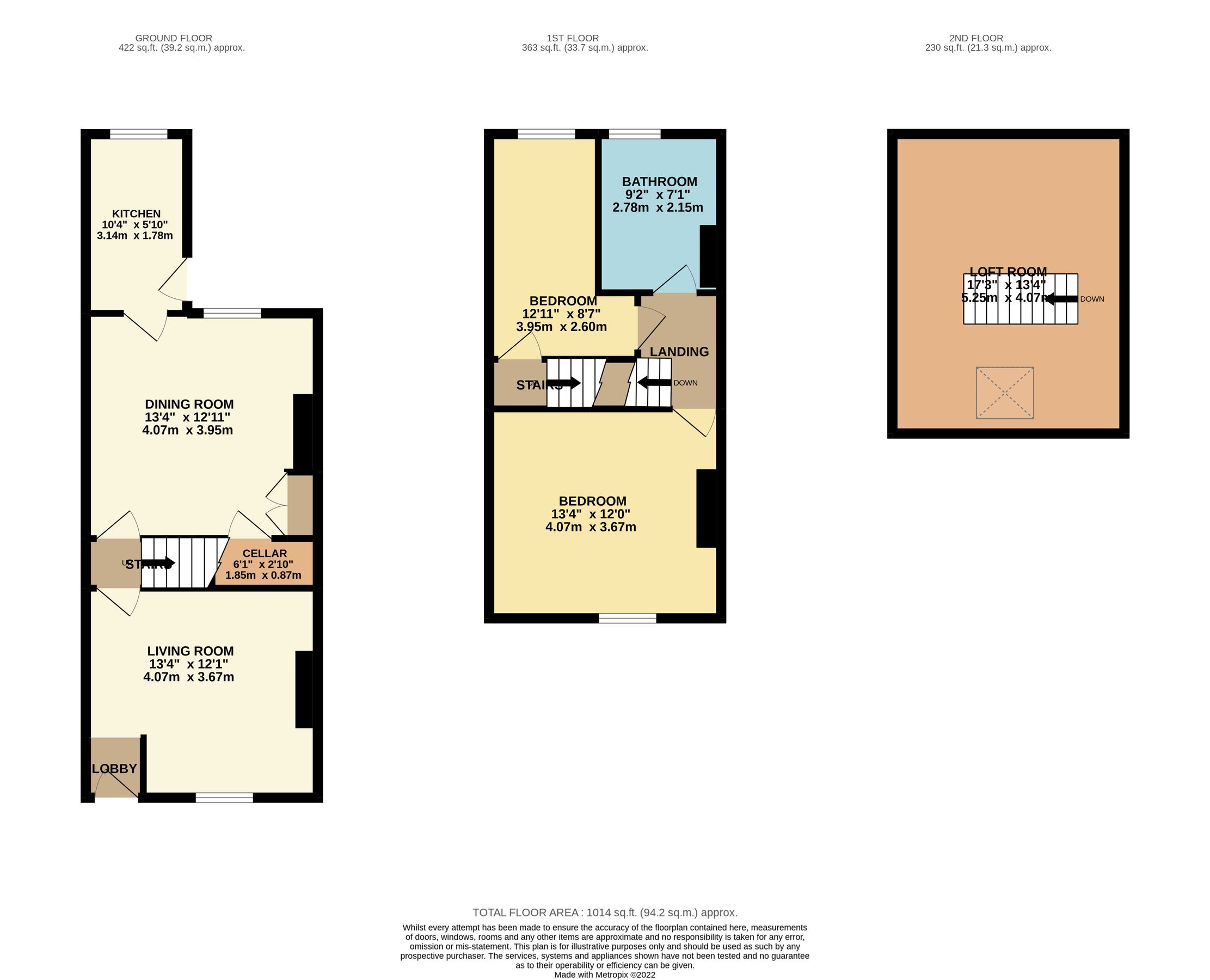 2 bed terraced house for sale in Lincoln Street, Wakefield, West