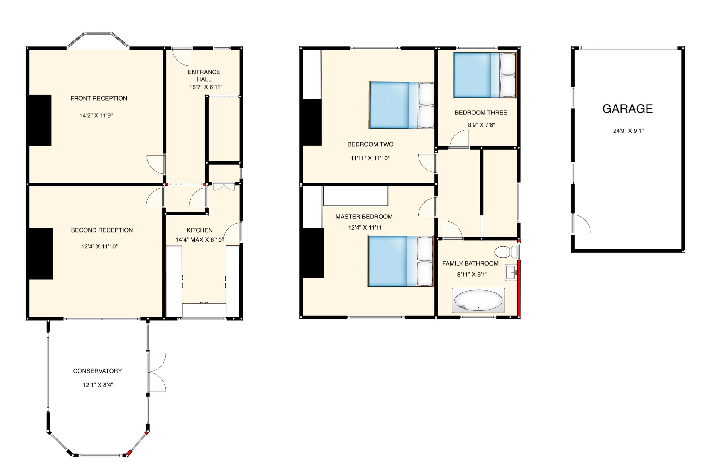 3 bed semidetached house for sale in Gib Lane, Blackburn, Lancashire