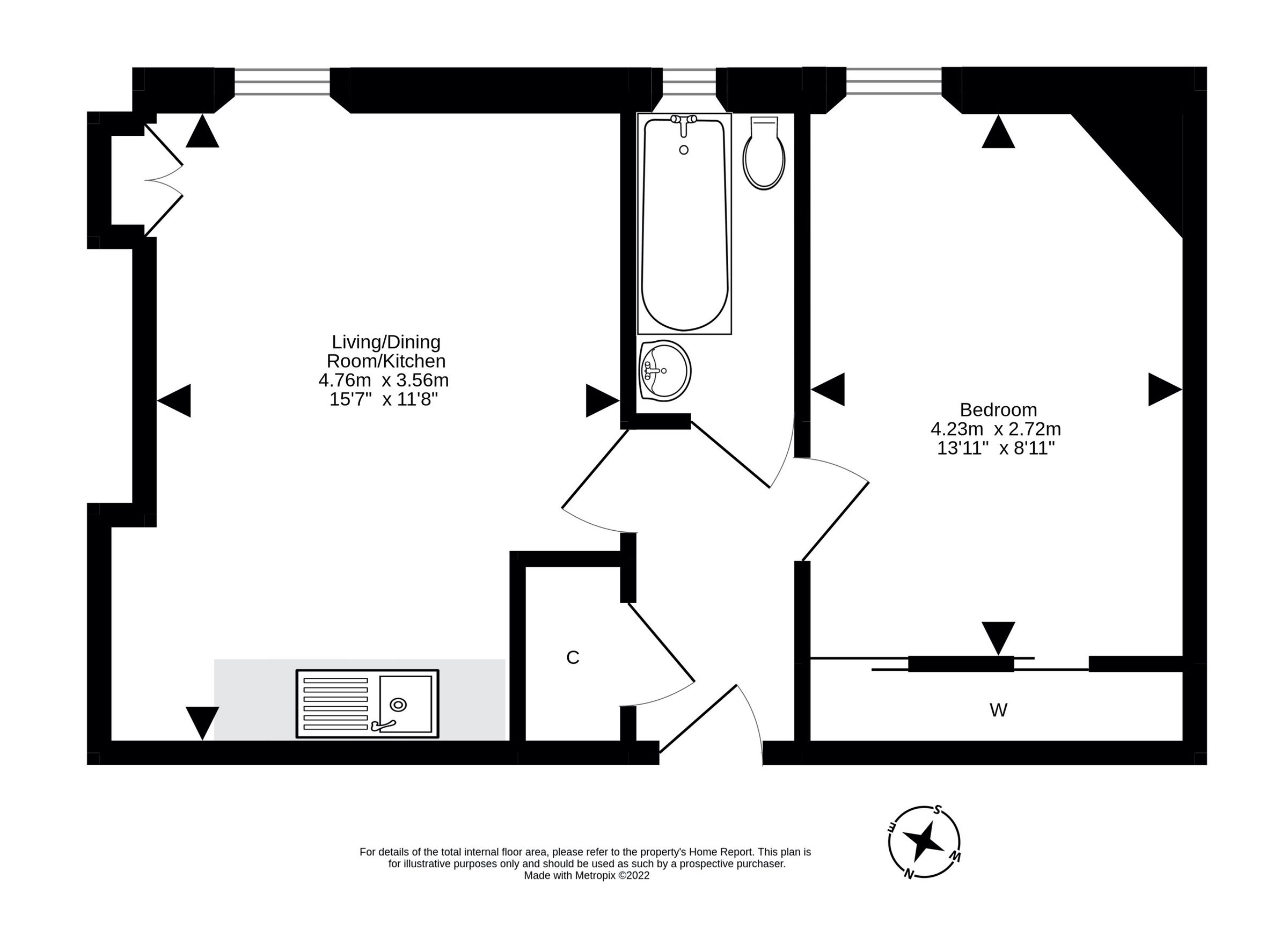 1 bed flat for sale in 18 (2F2), Hawthornvale, Edinburgh EH6 Zoopla