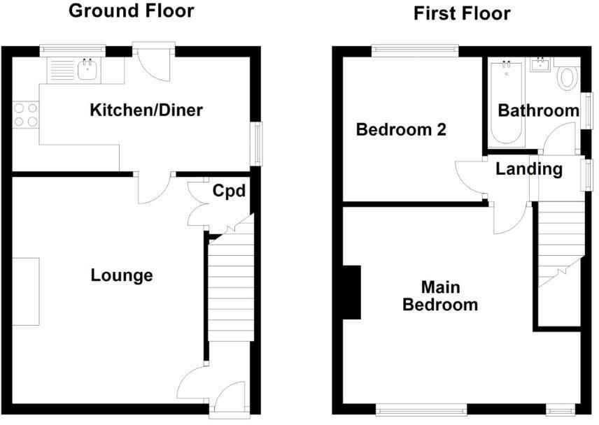 2 bed semidetached house for sale in Spencer Grove, Darlington DL1