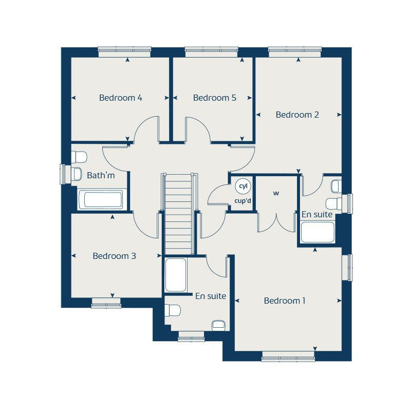 New home, 5 bed detached house for sale in "Birch" at Chesterfield Road