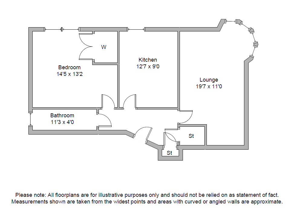 1 bed flat for sale in Dalnair Street, Flat 3/1, Yorkhill, Glasgow G3