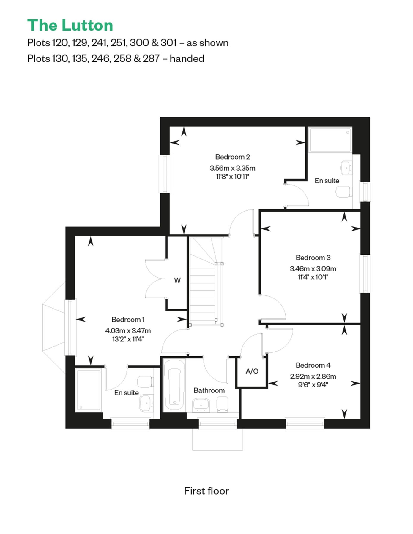 New home, 4 bed detached house for sale in "Lutton" at Jones Hill