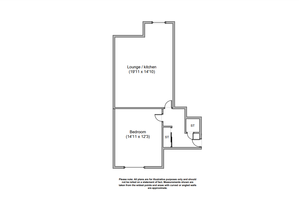 1 bed flat to rent in South Frederick Street, Flat 4/5, City Centre