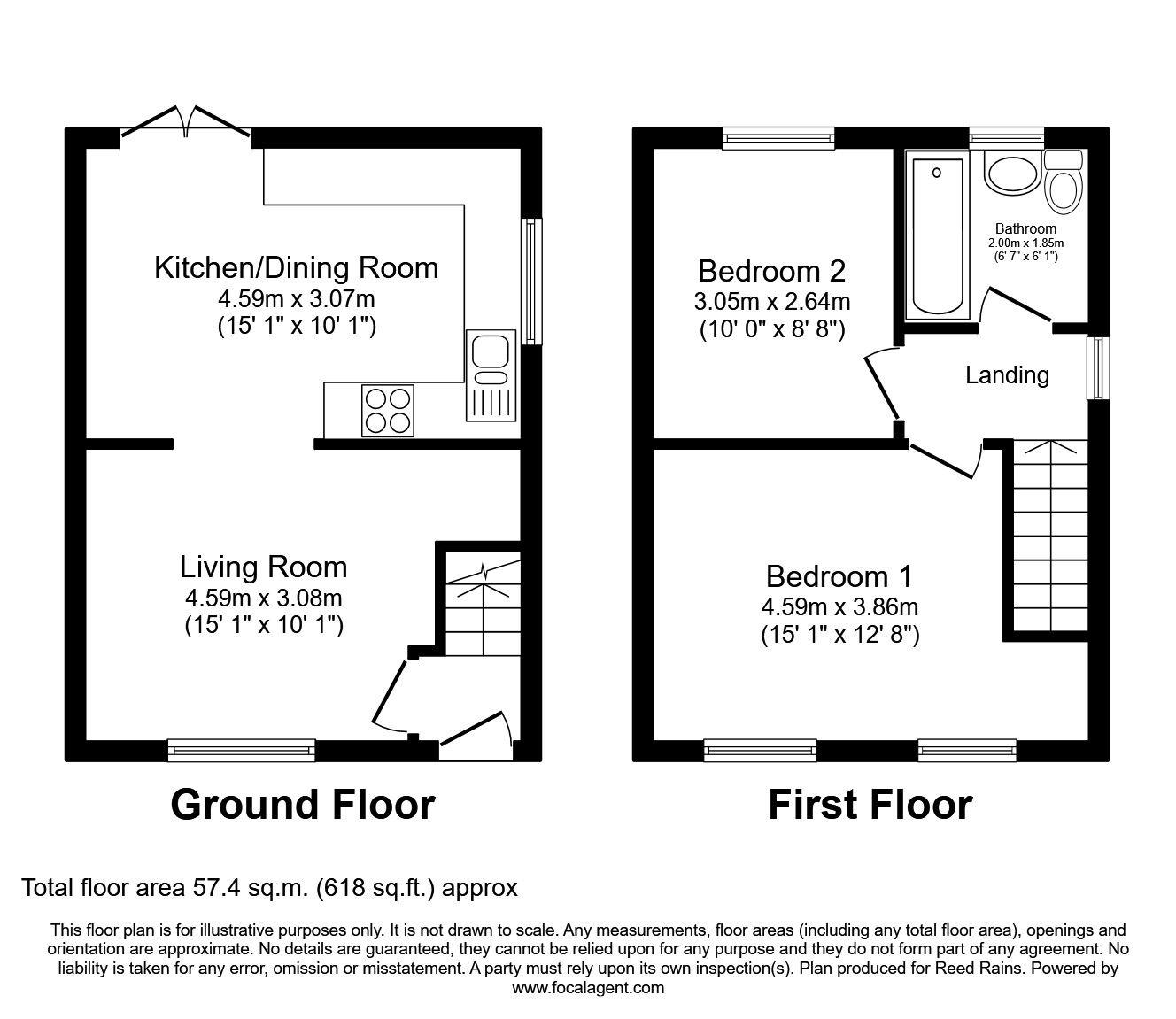 2 bed end terrace house for sale in Alder Drive, Wardley, Swinton